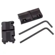 2PCS 11mm Dovetail to 20mm Rail Mount For Picatinny Weaver Scope Rail Adaptor
