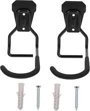 SUPVOX 2Pcs Heavy Duty Bike Hook Hanger for Wall Mount Space Saving Storage Rack for Garage for Indoor Bicycle Lawn Tools and Recreational Equipment Easy Installation