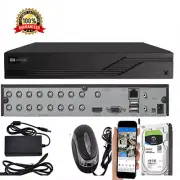 16CH 5MP/4MP Hybrid 5-in-1 Full HD DVR Audio in, Audio out Security System free