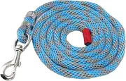 13ft Long Nylon Horse Lead Leash Rope Heavy Duty Fall Proof Horse Leash Rope for Cattle Joke (Blue Grey)