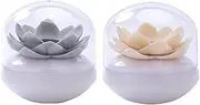 2 Pcs Cotton Swab Holder Cute Cotton Bud Rack Creative Cotton Swab Cartridge Suitable for Kitchen Living Room Bathroom Etc/412