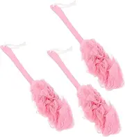 TOVINANNA 9 Pcs Long Handle Bath Brush Bath Loofah Bathing Brushes Bath Wash Dinosaur Bath Toys Body Cleaning Bath Sponge Massage Bath Brush Bath Puff Sponges Back Scrubber Handle