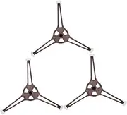 MOTHNUR 3pcs Microwave Turntable Support Glass Plate Holder with Roller Ring Base Microwave Tray Roller for Easy Installation and Versatile Kitchen Use Height