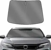 Karltys Compatible with Sunshade Honda Civic 2016-2021 10th Gen. Accessories Windshield Sun Shade UPF50+ Foldable Front Window Cover 240T Reflective Sun Visor Protector Block Heat Keep Car Cooler
