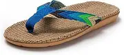 [JOMIX] Women's Flip Flops Summer Colourful Toe Separator Non-Slip Sandals Flat Woven Mules Beach Slippers