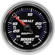 Autometer 2-1/16" Boost/Vacuum, 30 In HG/30 PSI, Stepper Motor, Cobalt (6159)