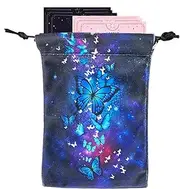 Tarot Card Bags - Tarot Bags, Drawstring Coin Bags | Butterfly Tarot Bags, Dice Bags, Card Bags, Jewelry Bags, Small Gift Bags, 5.12 x 7.09 Inches, single attribute, 説明を参照してください, See Description