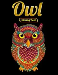 在飛比找博客來優惠-Owl Coloring Book: An Adult Co