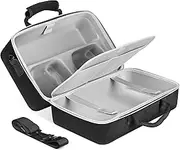 Nepagz Hard Shell Carrying Case Compatible with 5 Slim Console New Model, Protective Case Travel Bag Holds 5 Slim Console(Disc/Digital Edition), Controller, Base and Other Accessories, Black