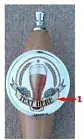 Custom Personalized Beer Tap Handle knob tapper Kegerator Hopps Beer Glass