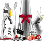 Bar Set Cocktail Shaker Set, Stainless Steel Mixology Bartender Kit, 16 Piece Co