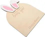 CATIEBYE Easter Bunny Footprint Ornament Litter Handprint Kit for Baby's First Easter Decor