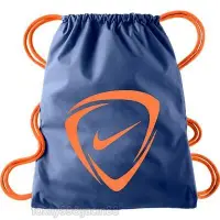在飛比找Yahoo!奇摩拍賣優惠-(高手體育)NIKE 足球束口背袋 (藍色) 束口包,束口袋
