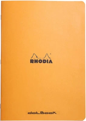 Cahier A4 Dot Grid Notebook, Orange