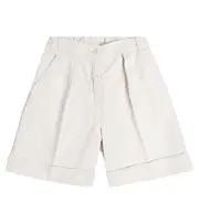 [Il Gufo] Il Gufo Cotton and linen shorts Y 8 white