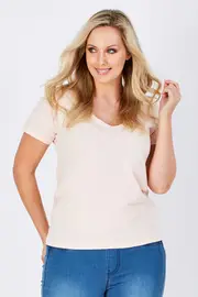 Blake Basic V Neck Tee--NUL-NU22877