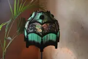 Lampshade scallop night safari hand-stitched table lampshade floor lampshade