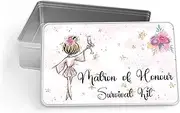 Personalised Storage Tin, Sweet Treats, Sewing, Embrodery Designs (Matron of Honour Survival Kit)