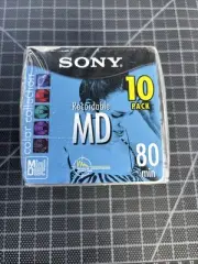 BRAND NEW SEALED Sony 10 Pack Mini Discs Color Collection Recordable 80 min QTY