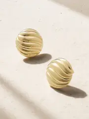 [David Yurman] David Yurman - Sculpted Cable 18-karat Gold Earrings - One size One size Gold