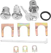 FELTECHELECTR Replaceable Cylinder Locks for Car Doors Front Door Lock Cylinder Set Key for Trunk