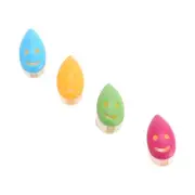 4 PCS Smile Face Toothbrush Cover Holder with Suction Cup Bath V3T55721