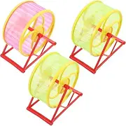 Totority Hamster Running Wheel Toy Pet Exercise Equipment Fun Plaything for Your Pet Random Color