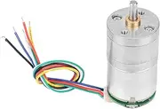DC Encoder Gear Motor, Metal Gearmotor Encoder Motor, Resist Wear Speed Reduction Motor with Encoder for Window Openers (DC12 30RPM)
