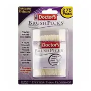 The Doctors BrushPicks Interdental Toothpicks with Portable Case 275 ct 24 Pack