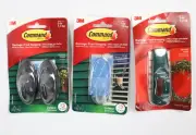 MIXED 3 Pack of 3M Command Outdoor Hooks