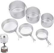 Camping Pan Set - Backpacking Cooking Set,Multifunctional Camping Cookware Kit, for Hiking, Backpacking, Outdoor Cooking and Picnic