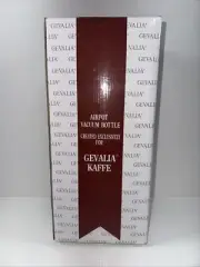 Gevalia Kaffe Airport Vacuum Bottle Model #TG-719ET Sealed New 1-8 Liter (60oz)