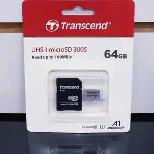 平廣 保5年 創見 Transcend micro SD 卡 64GB 64G TF C10 300S 記憶卡 SDXC