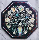 12" Black Marble Inlay Table Top, Centre Table, Coffe Table , Home Decore, Gift.