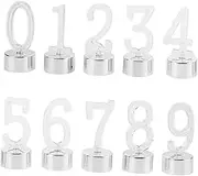 HEALEEP 10pcs Smokeless LED Number Candle Lights for Birthday Decorations Creative Number Candles for Unforgettable Parties for Table Window Displays