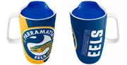 Parramatta Eels NRL Ceramic Travel Coffee Mug Cup with Handle