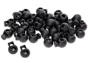30 PCS Adjustable Ball Cord Lock Round Toggle Stopper Cord Stop Toggle Rope