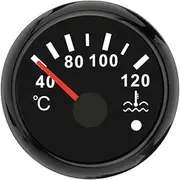 ELING 52MM Water Temperature Meter 40-120 Degree Gauge with Red Backlight with Alarm for Car Limousine Vessels