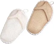 HONMEET Gentle Body Exfoliation 2 Pcs Exfoliating Towels for Shower Comfortable Hand Grip