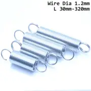 Hook Extension Springs Wire Dia 1.2mm Galvanised Spring Steel Tension Expansion
