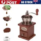 Vintage Antique Manual Coffee Grinder Portable Ceramic Hand Crank Coffee Maker