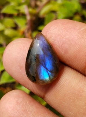 8.80cts Pear Labradorite Cabochon Gemstone, Ring Making Stone 18x12x5mm S-80