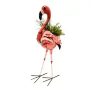 EEIEEIO Barnyard Flamingo Bird Pot Planter or Drinks Cooler