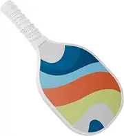 KOMBIUDA Wooden Edged Racket Set Lightweight Hole Ball Paddle Training Racket for Outdoor Sports