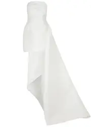 Solace London Meyer Strapless Satin Mini Dress - Cream - 10 10