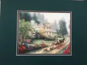 Thomas Kinkade Matted Collector's Print Sunday At Apple Hill 11x14 MIB
