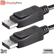 3FT DisplayPort DP 1.4 Male to Male Cable 8K 4K HBR3 DSC 32Gbps PC Mac Monitor
