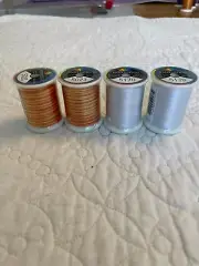 Lot - 4 FANTASTICO Variegated THREADS Polyester 40 wt. 500 yd # 5023 / 5170