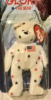 McDonalds TY Glory The Bear Teenie Original Beanie 1997 Rare with Error