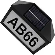 Yardenfun Solar House Number Address Light Durable Outdoor Sign Lamp Easy to Install Unique Design for Gardens and Homes High Grade Material for Long Lasting Use